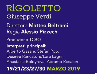 TEATRO COMUNALE DI BOLOGNA: Rigoletto dal 19 marzo 2019
